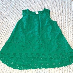 CABI Kelly Green Swing Tank Eyelet EUC SM